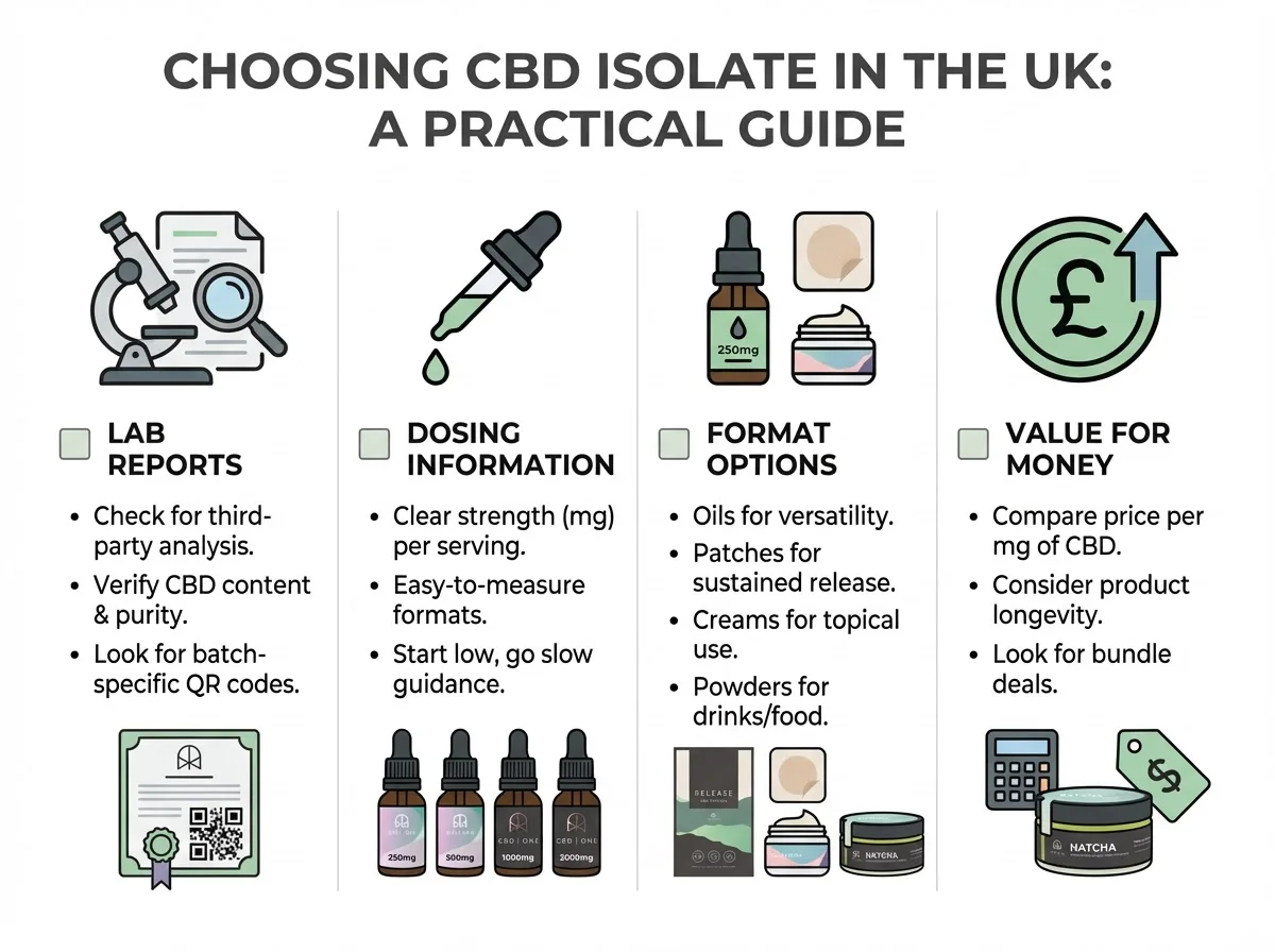 buying guide CBD isolate in UK