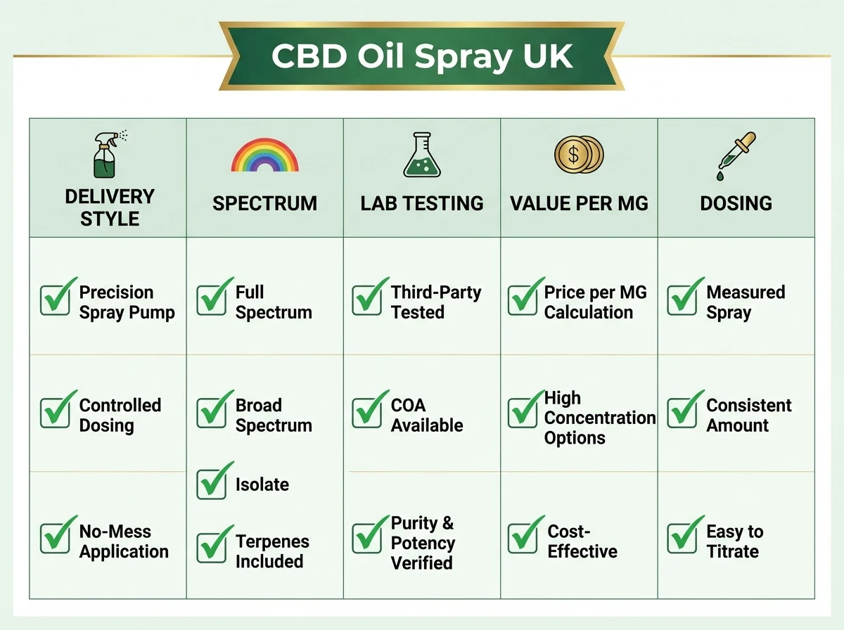 buying guide for CBD oil spray