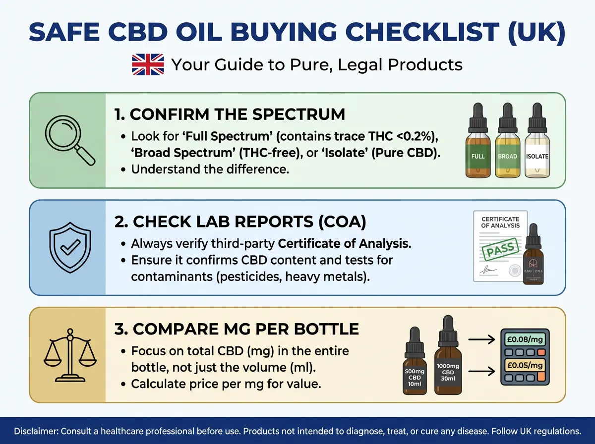 buying guide for CBD oils in UK