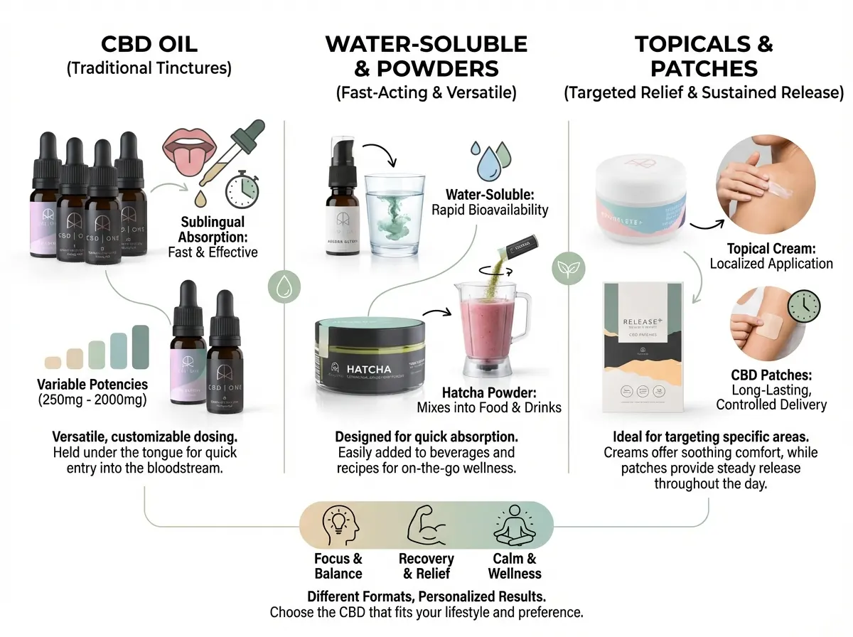 cbd oil vs other cbd formats