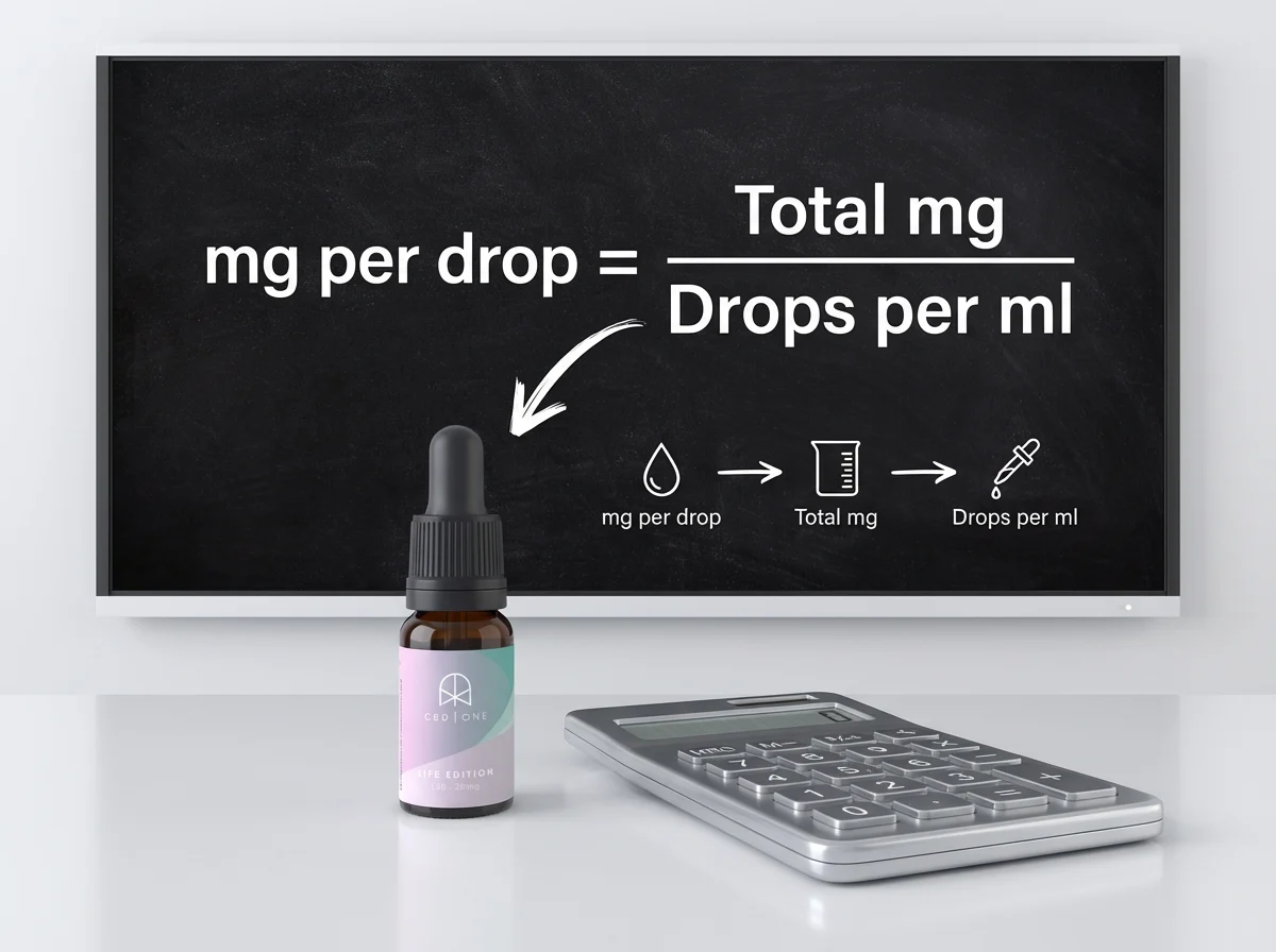 how to calculate mg per drop
