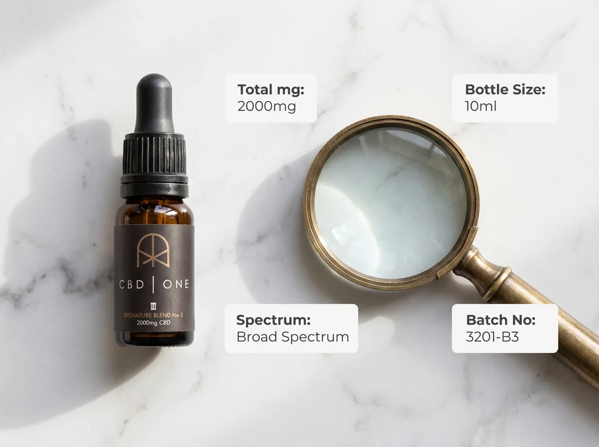 how to read a cbd oil label