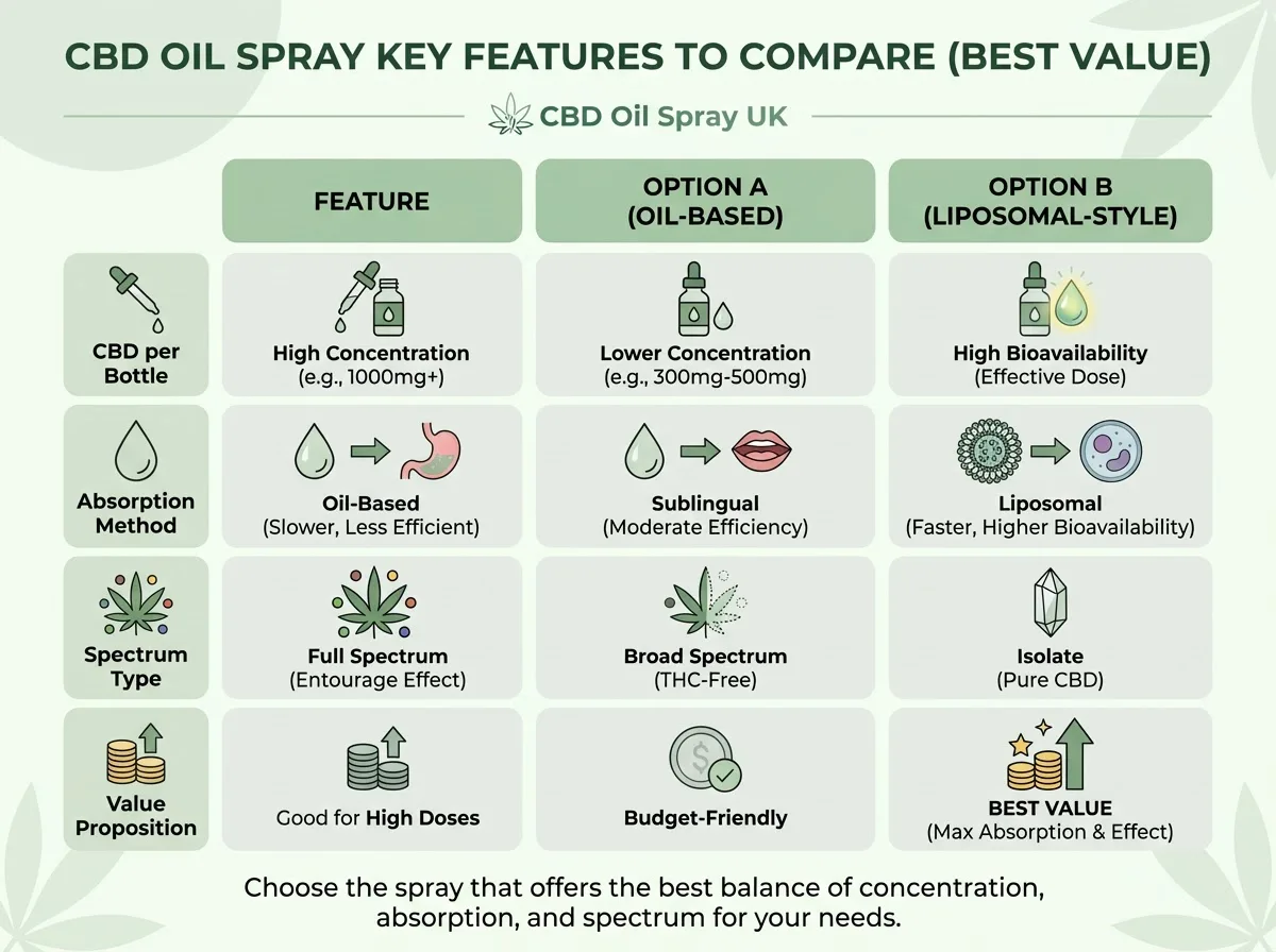 key feature comparison
