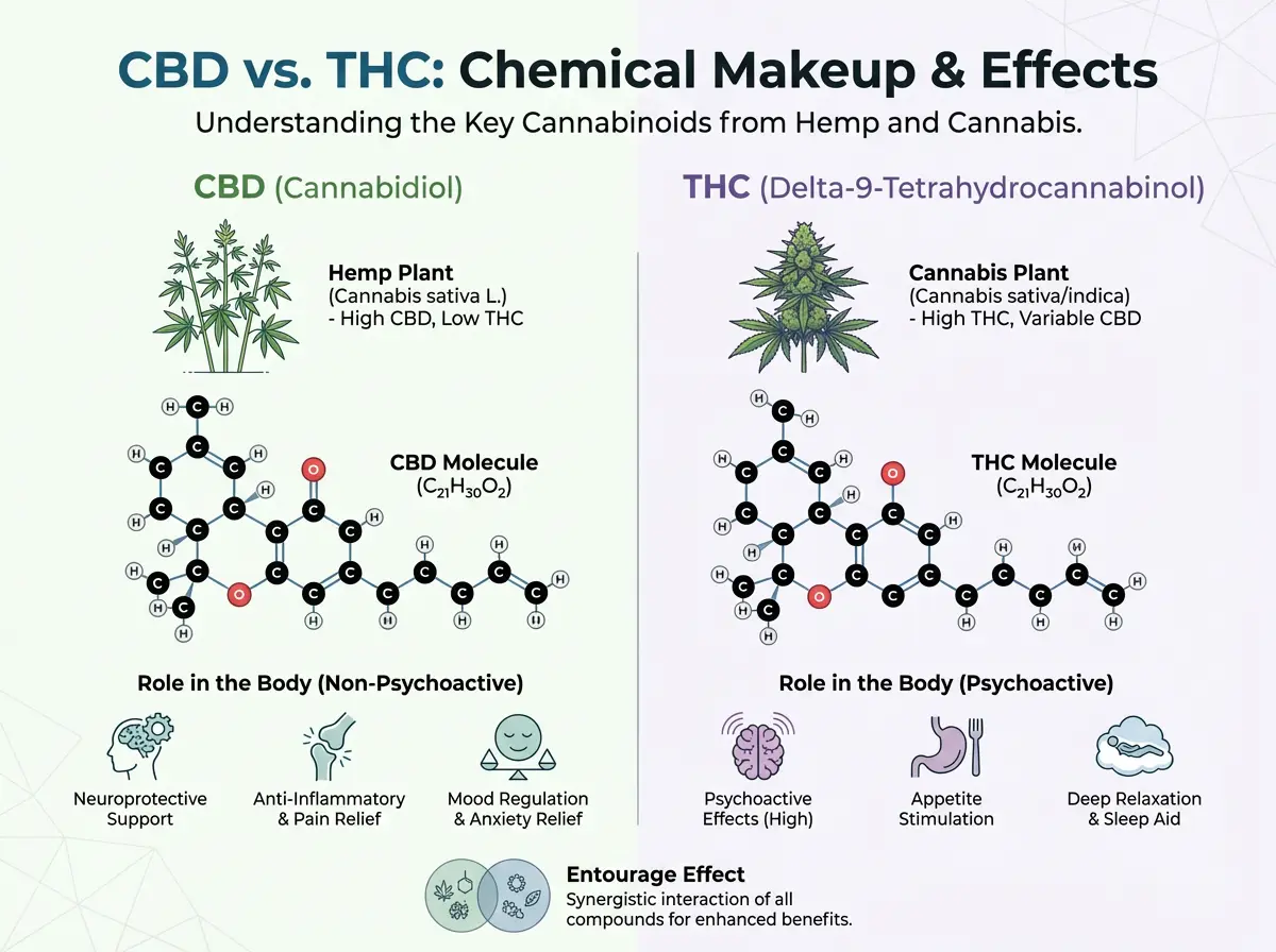 What CBD and THC actually are