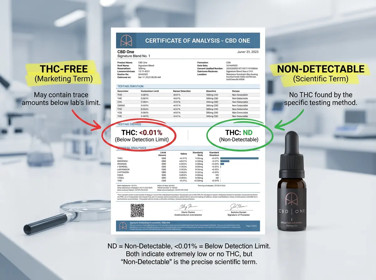 what thc free means on lab reports
