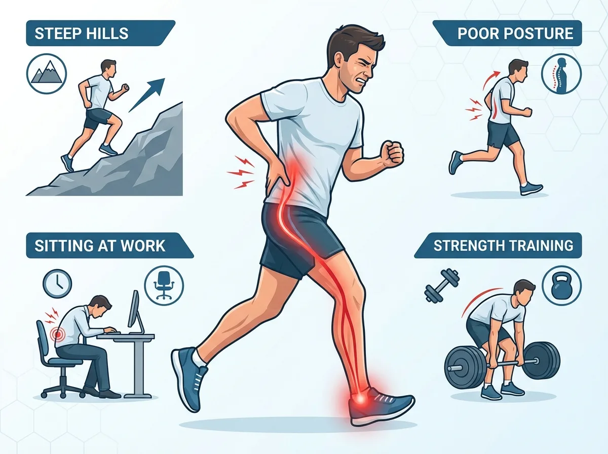 runner with scatica symptoms