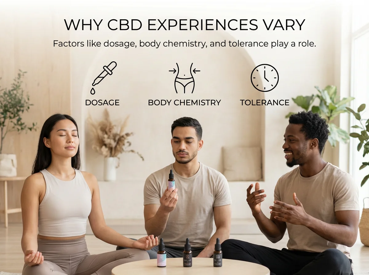 Why some people feel different on the same CBD